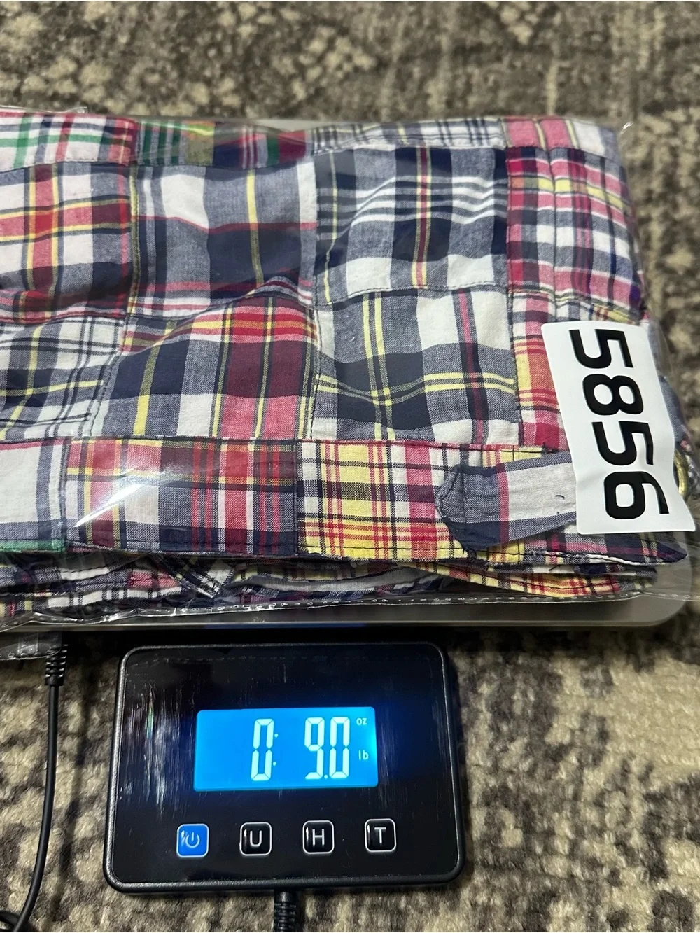 Murray’s Toggery Shop Vintage 40 Multicolor Madras Patchwork Flat Front Shorts